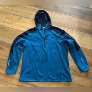 LL Bean 2XL Blue Hooded Sweatshirt